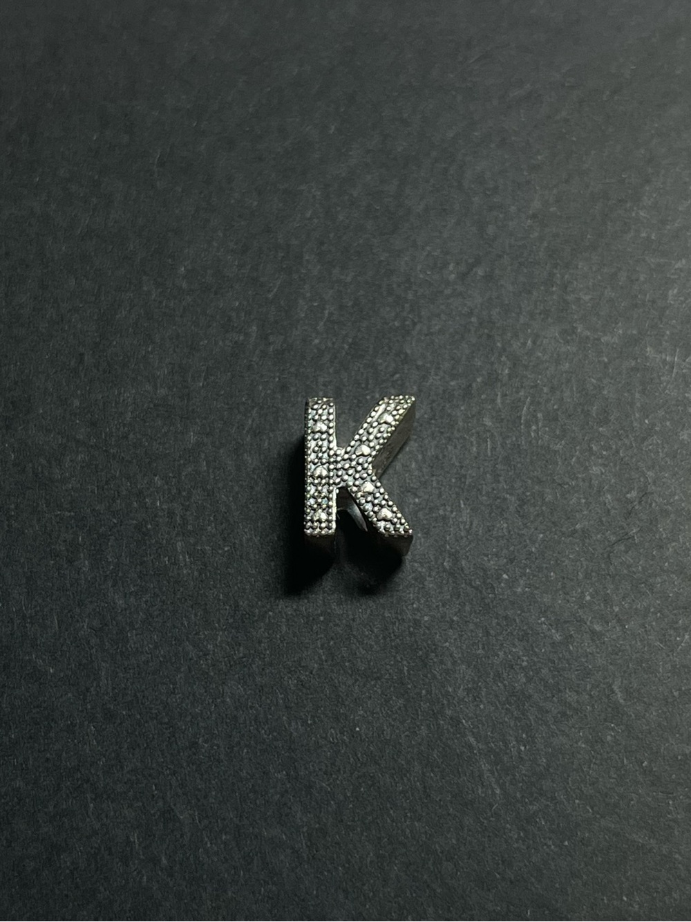 Pandora sterling silver “K” charm
925